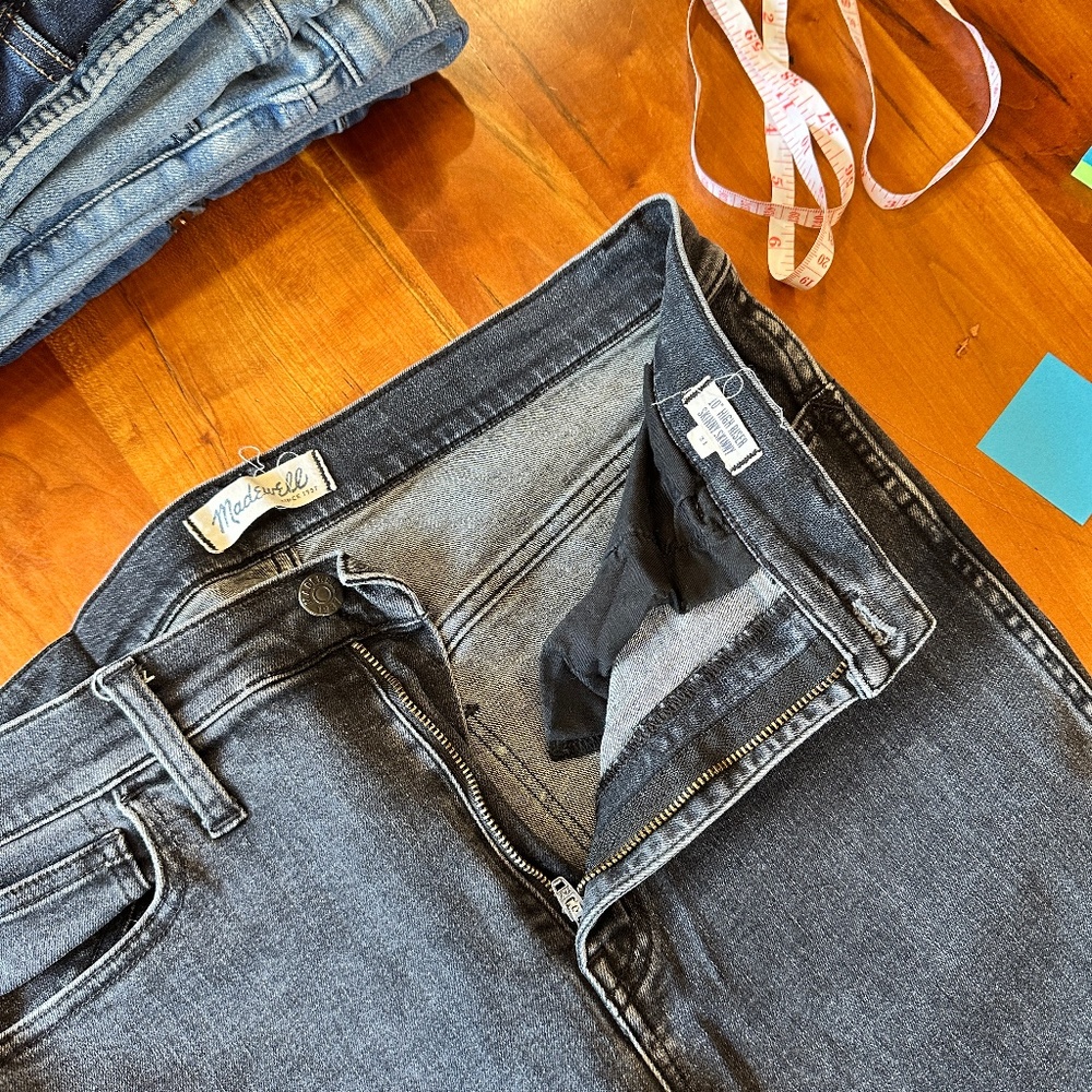 #5 Madewell, Size 31, Black, 10" High Riser Skinny, Skinny